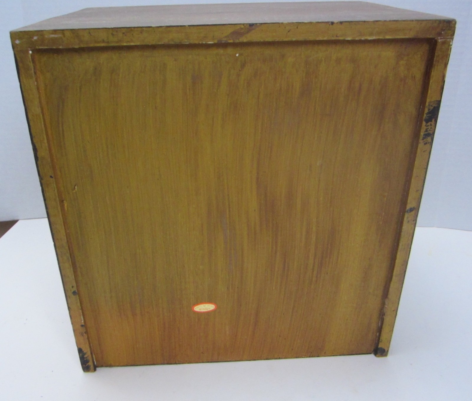 Vintage Style Primitive Wood Box Organizer with Drawers Crafts Sewing 4 drawers