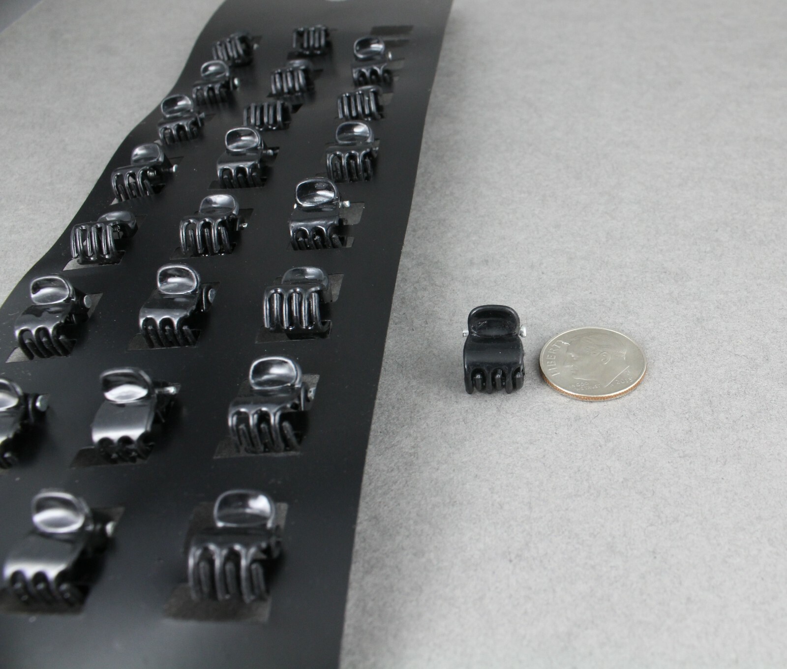 Set Pack of 24 Black small tiny hair clips alligator claw clamp clip 
