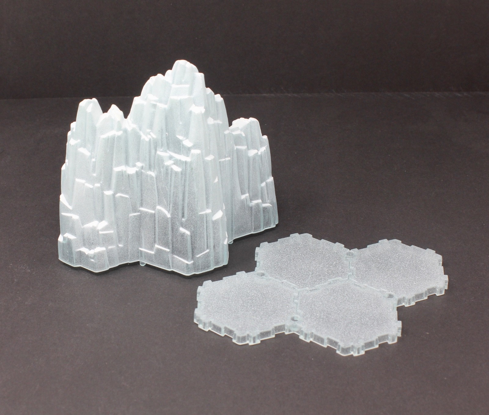 Heroscape Terrain - Thaelenk Tundra Expansion - Ice Glacier Mountain with Base