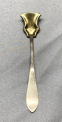 Antique Swedish Silver Spoon Dated 1859 Hallmark AFK Shovel Vermeil Bowl Sweden