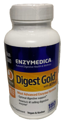 ENZYMEDICA Digest Gold ATPro Advanced Enzyme Formula 180 Capsules EXP 08/2025+