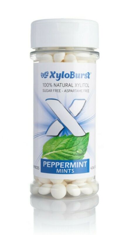 Xyloburst Xylitol Peppermint Mints 200 Count Jar 