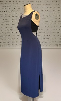 BCBGeneration Color Block Cut-Out Women s Dress Medium Purple & Black NWT