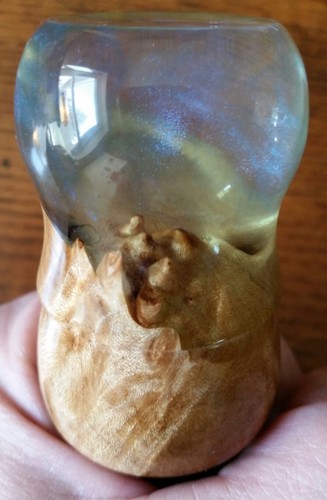 Dogwood Handcrafts Starscape shave brush with 24mm tuxedo synthetic knot