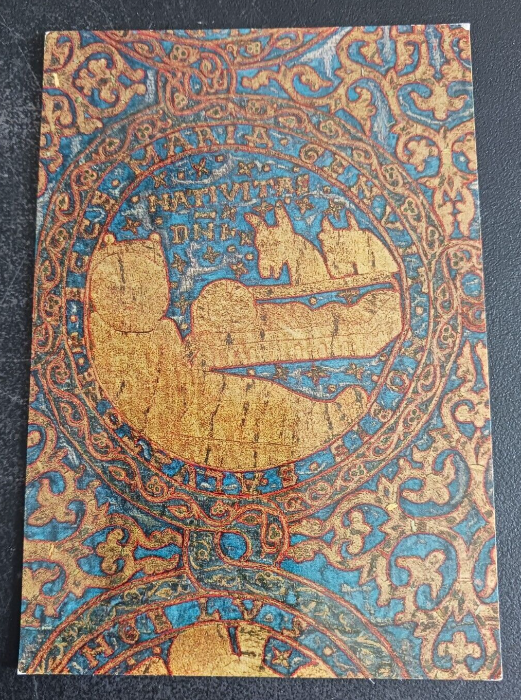 postcard art Germany Bamberg Goldstickerei Ausschnitt Kunigundenmantel