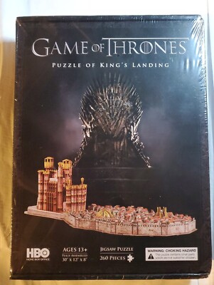 New Game of Thrones Puzzle King's Landing 3D Puzzle - 260 Pieces  30'' × 12'' × 8''