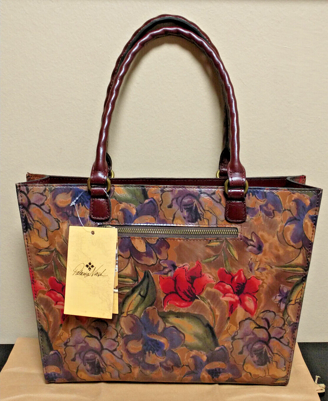 Patricia nash zancona embossed leather tote hotsell