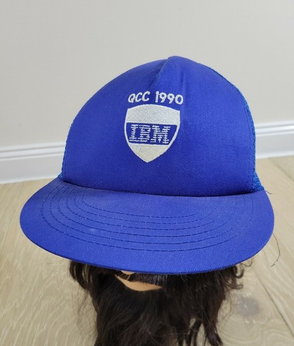 90‘S vintage IBM キャップ　アメリカ製 Vintage IBM Hat Cap Mens Strapback Blue Denim 90s Tech