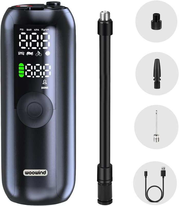 Powerful 150 PSI Rechargeable Bike Pump & Car Compressor – Inflate with Ease!