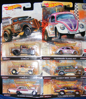 Hot Wheels Car Culture Drag Strip Demons Complete set 33 Willys