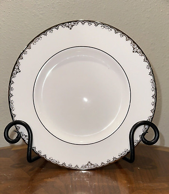 LENOX FEDERAL PLATINUM CHINA ACCENT LUNCHEON PLATE - set of 4