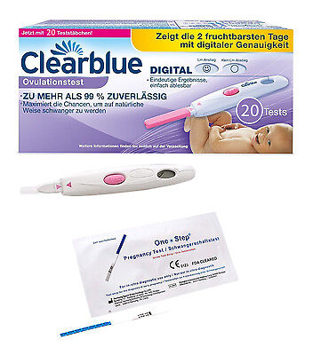 Clearblue Digital Ovulationstest - 20 Stück - Vorteilspack + 2 Markentests