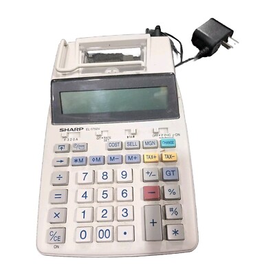 Sharp EL-1750V Printing Calculator