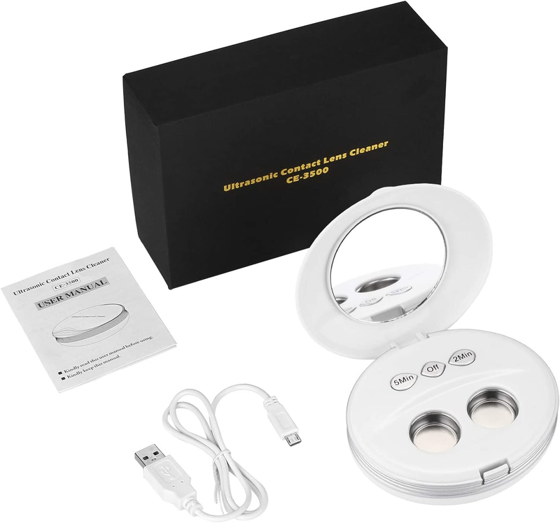Contact Lens Cleaner Machine  Ultrasonic Contact Lens Cleaner with USB...