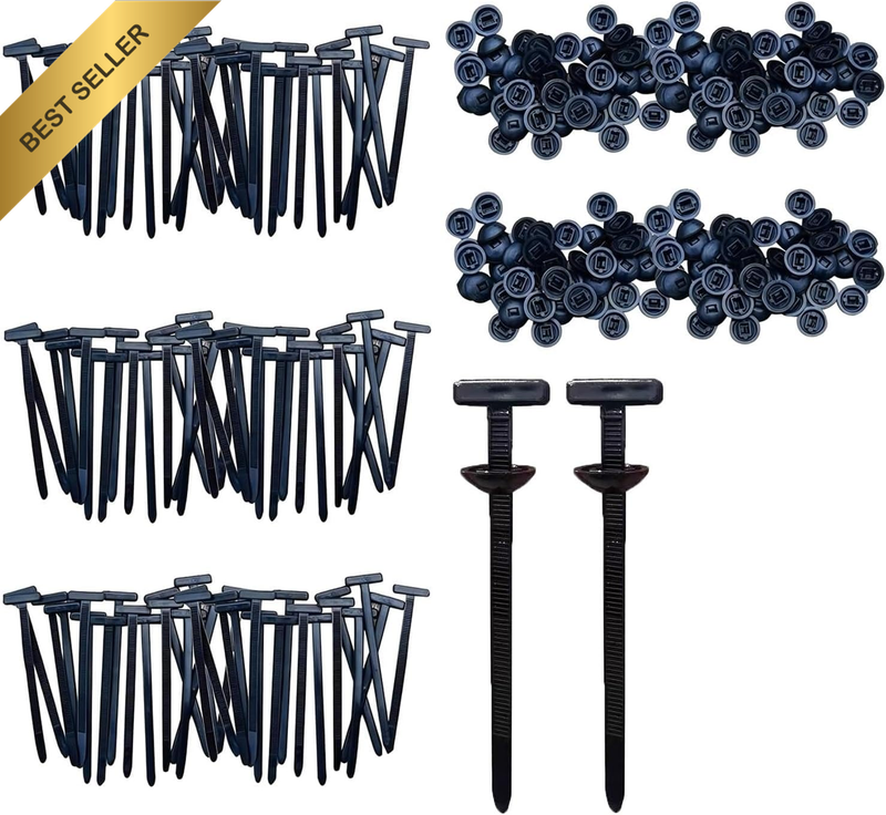 120-Piece Multipurpose Nylon Cable Tie Buckle Set - Heavy Duty Self-Locking Zip