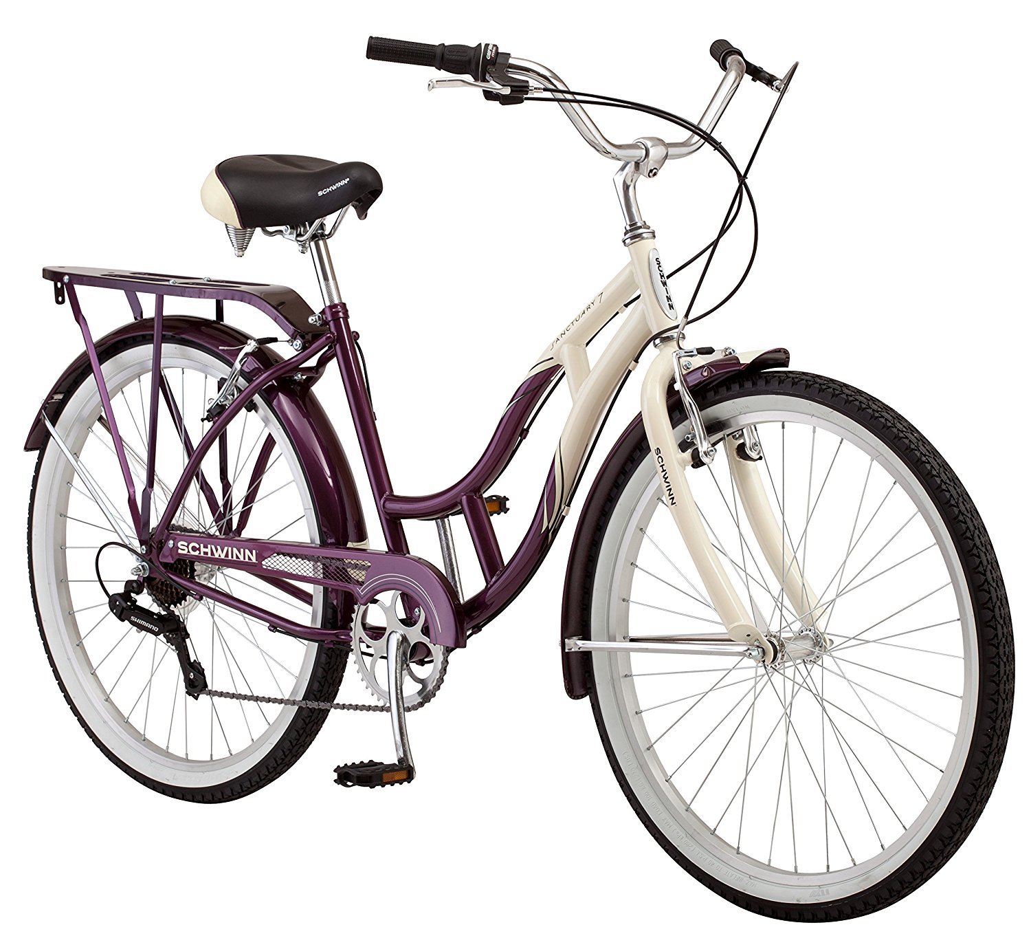 Schwinn Women's Sanctuary 7-Speed Cruiser Bicycle (26-Inch Wheels),