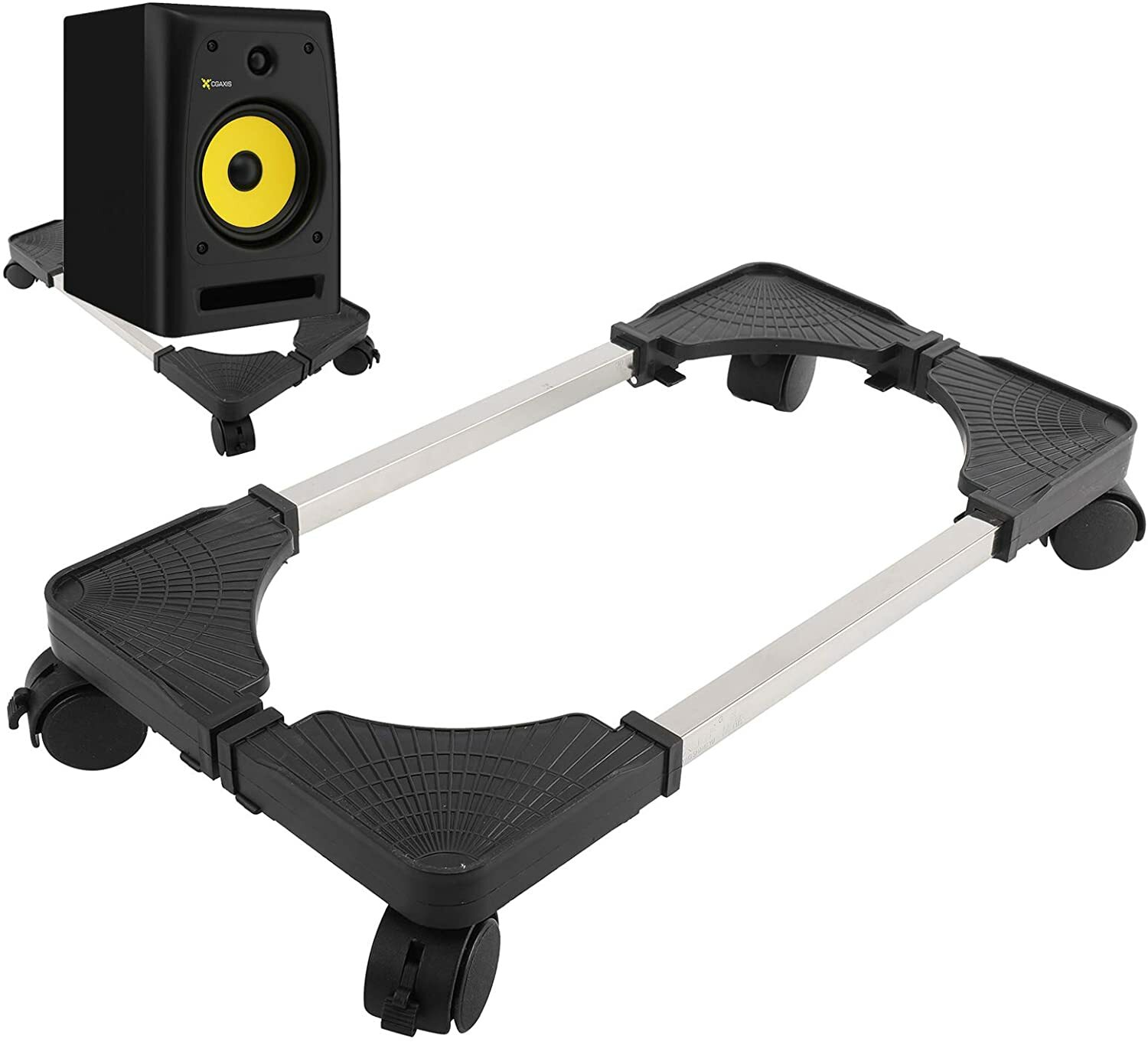 Mobile CPU Stand Adjustable Computer Tower Stand with Caster