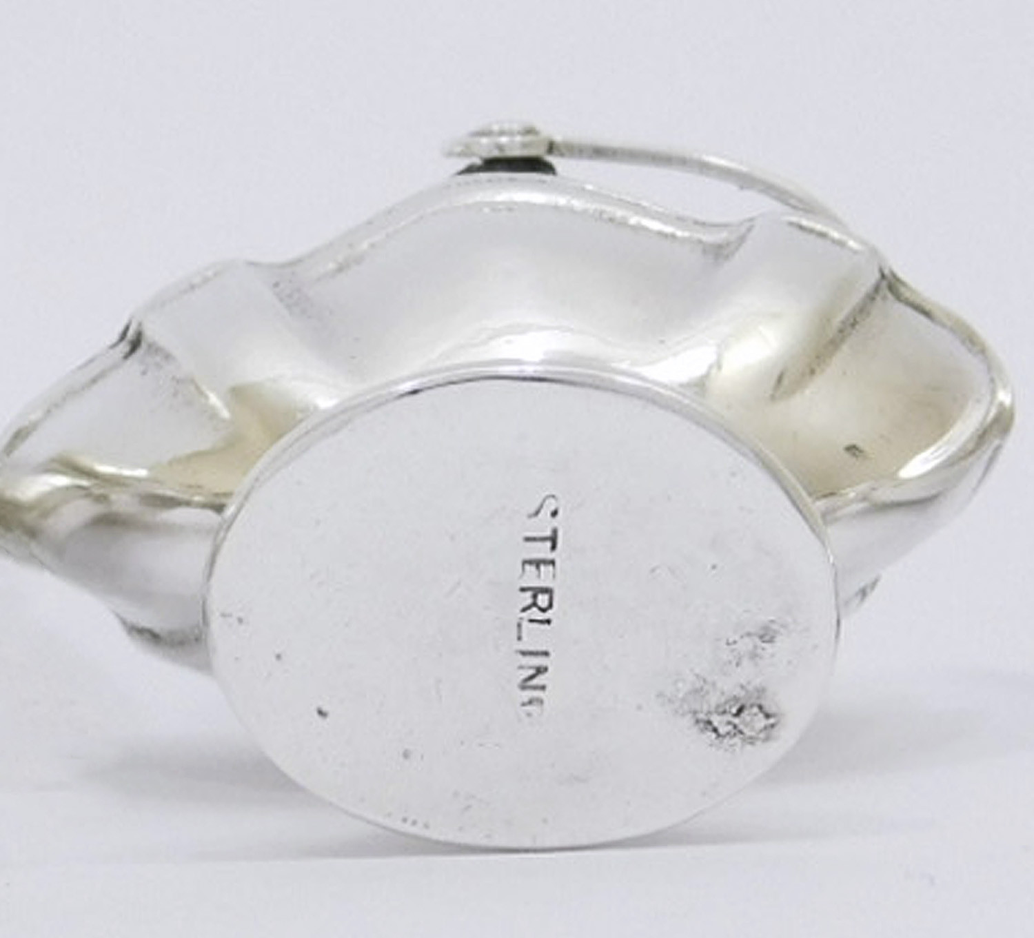 WILLIAM B. MEYERS STERLING SILVER GEORGE II BAIL HANDLED SUGAR BASKET MINIATURE