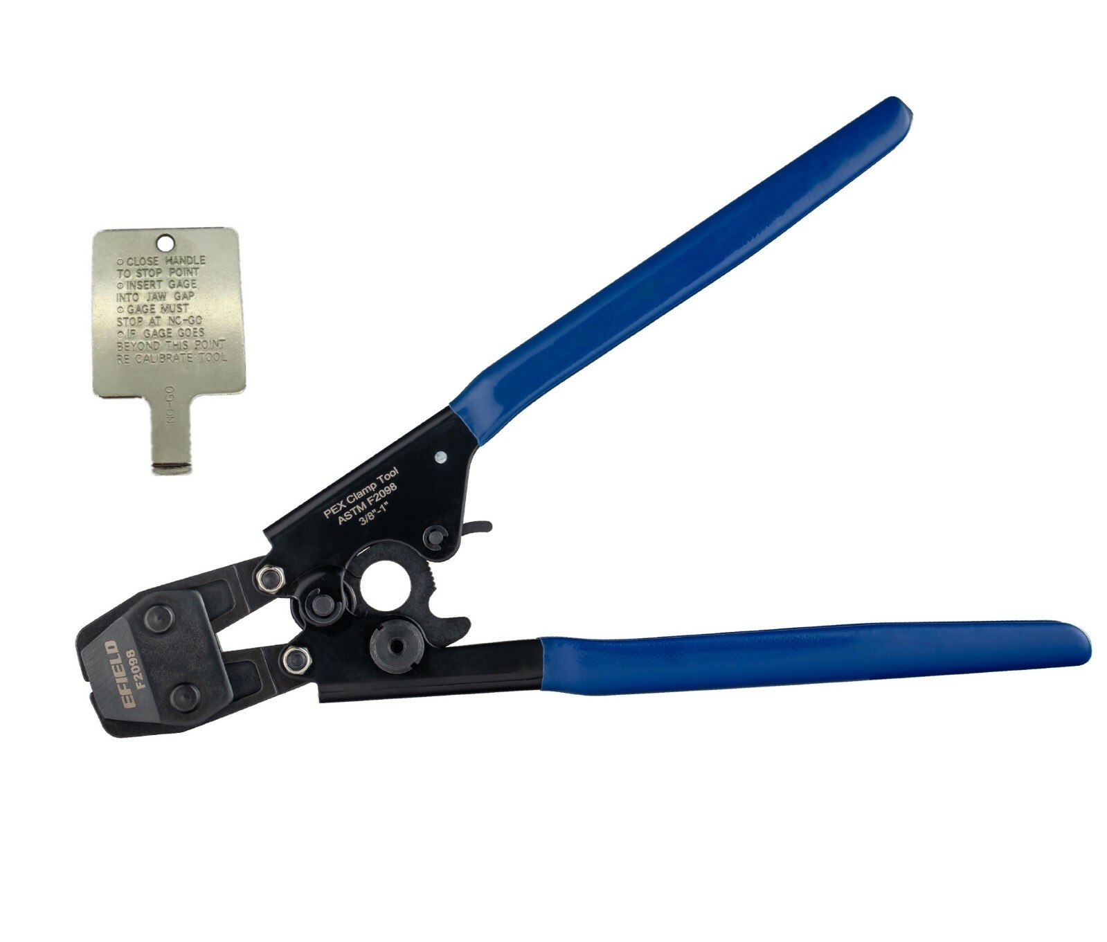 EFIELD PEX Cinch Clamps  Crimping Tool for SS Clamps 3/8"-1"& Go/No-Go Gauge