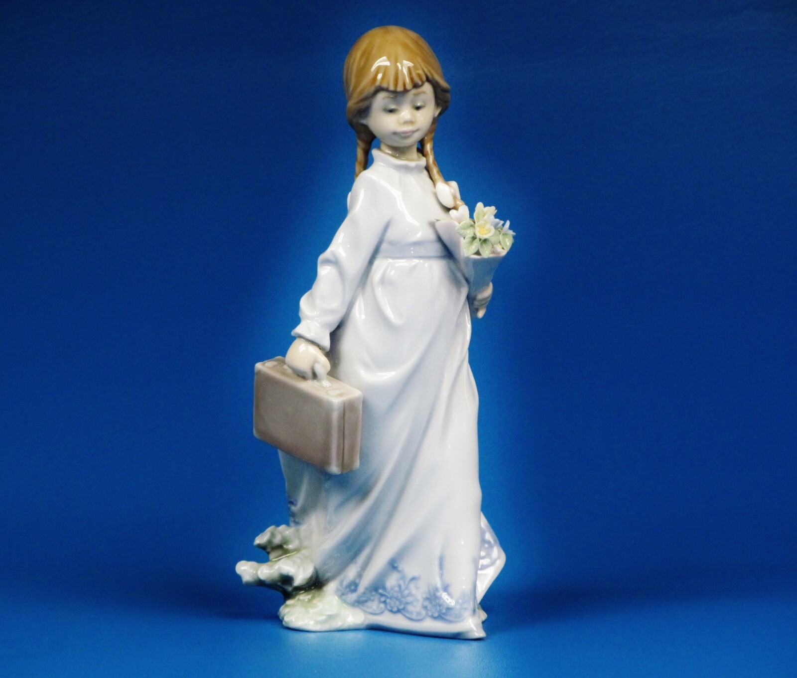 【限定品】リヤドロ LLADRO 7604 学校時代 SCHOOL DAYS Lladro Porcelain Figurine # 7604 School Days” Girl with