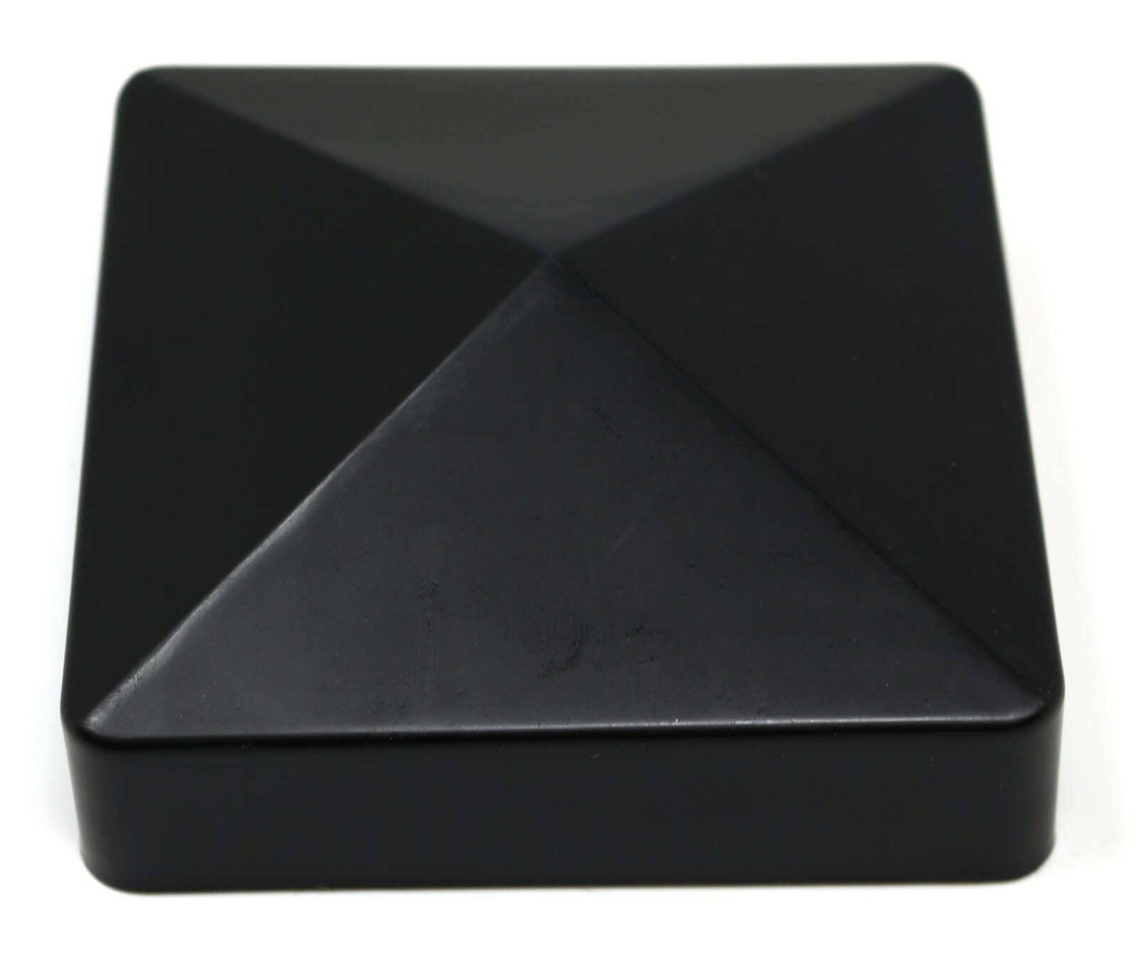 Fence Post Pvc or Vinyl Cap Plastic Black True 4" x 4" Pyramid 4x4 100 MM 