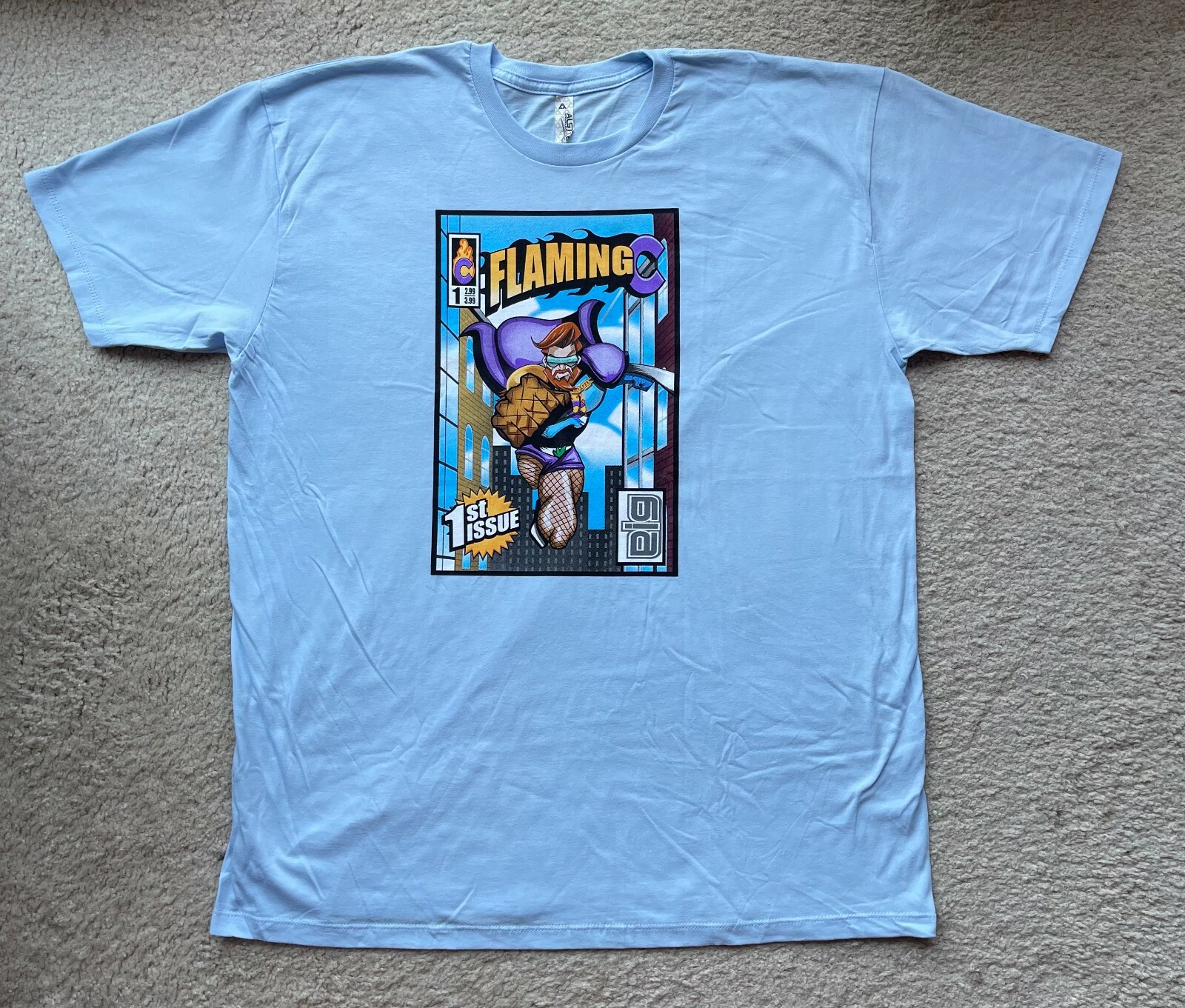 Team Coco Conan O'Brien The Flaming C Comic-Con SDCC XL T-Shirt | eBay