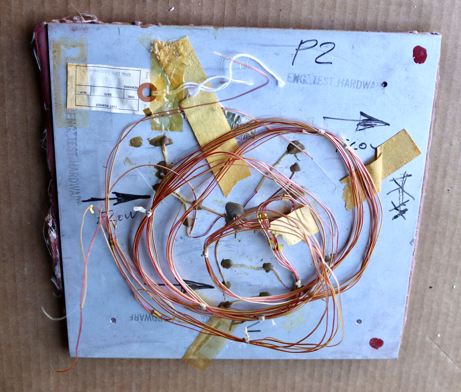 Rare Original NASA Space Shuttle Program Wiring Wire Engine Test Hardware