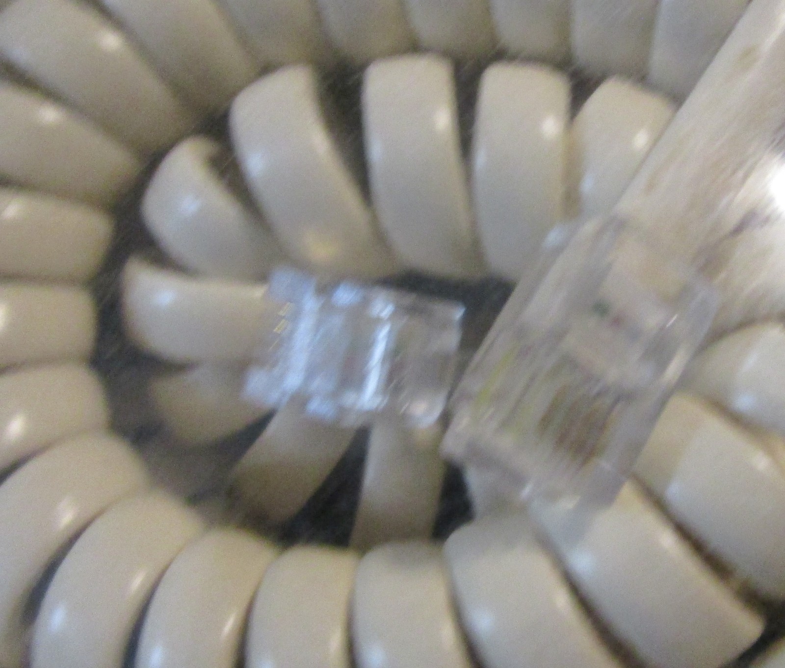 25 Ft. Modular Telephone Coiled Handset Extension Cord NOS