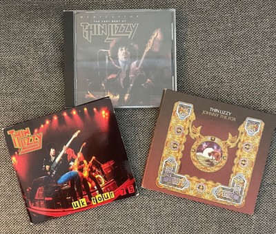 Thin Lizzy 3xCDs ''UK Tour 75'', ''Johnny the Fox'' Paper Sleeve + ''Dedication''