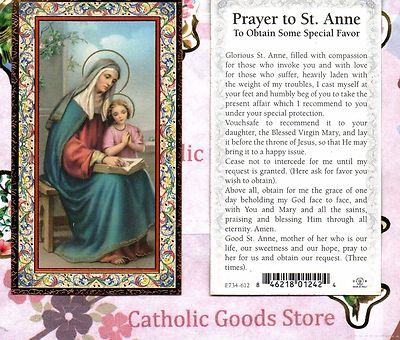 Holy Cards Saint Anne Vatican