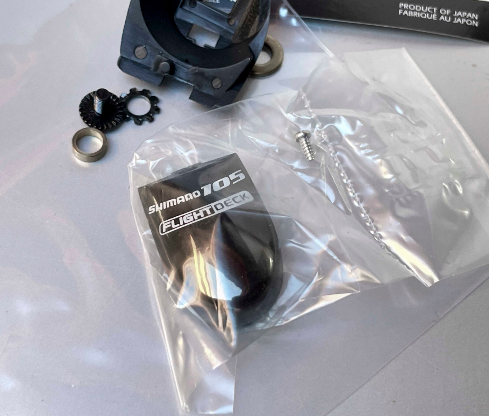 SHIMANO 105 PLACCHETTA + supporto SX ST-5510 NAME PLATE SHIMANO 105 PLACCHETTA + supporto SX ST-5510 NAME PLATE