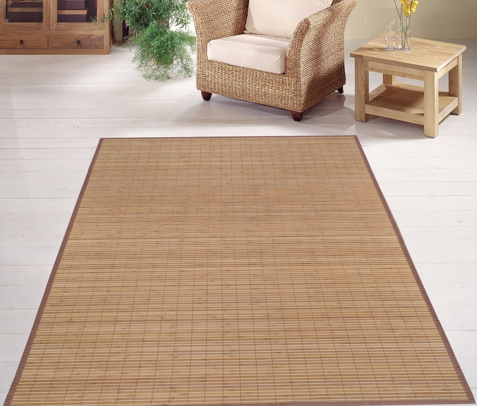 Bambusteppich Bambusmatte 50 X 80 Cm Teppich Bambus Natur Bambusteppich Bambusmatte 50 X 80 Cm Teppich Bambus Natur