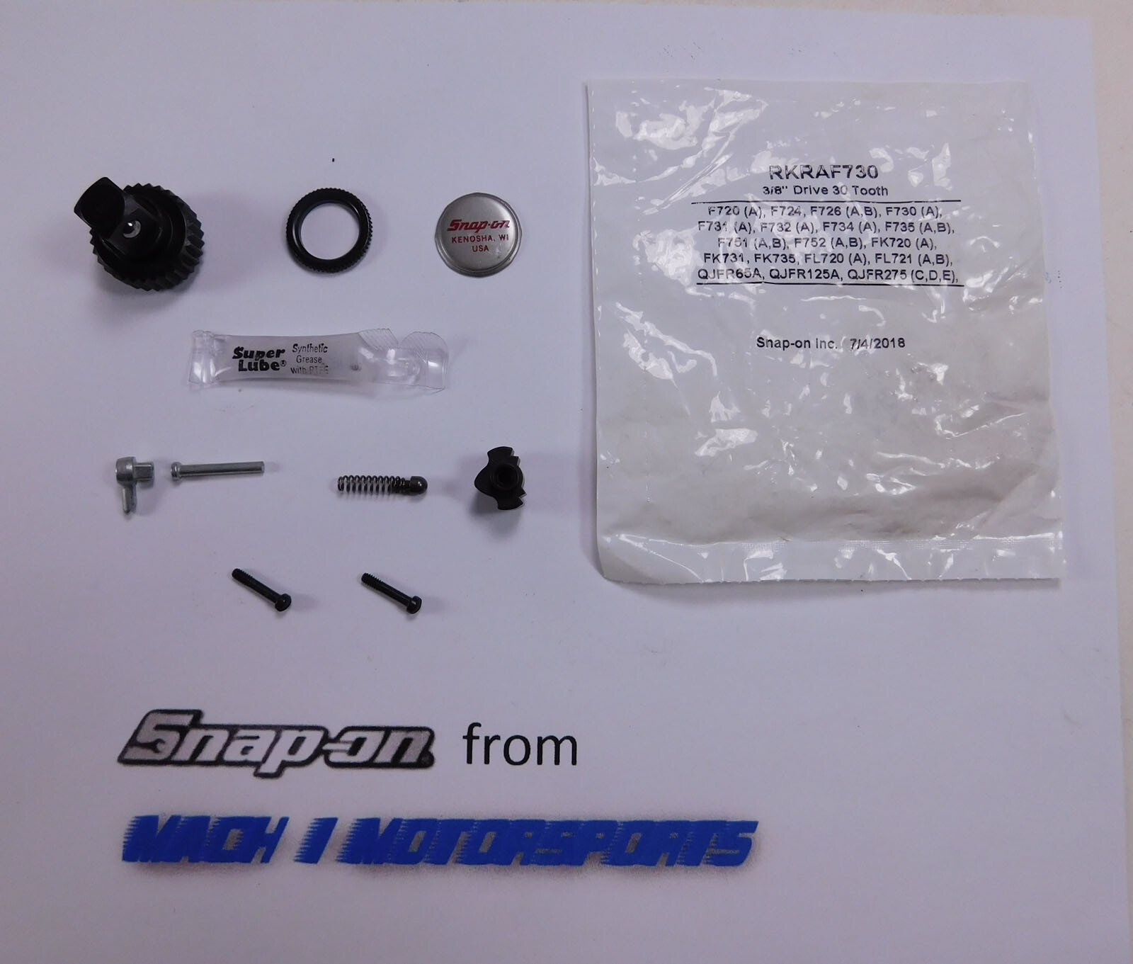 Snap On Tools 3/8" Drive 30 Tooth Ratchet Repair Kit F720 F730 F731 f732 FL720