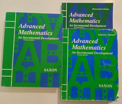 Saxon Advanced Math 2nd Edition Homeschool Curriculum textbook Answers Solutions