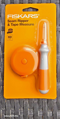 Fiskars Seam Ripper Tape Measure Stitch Threader Tailors Seamstress Sewing Set