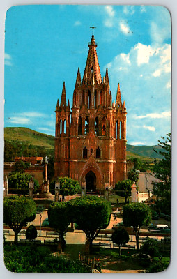 c1960s San Miguel de Allende Guanajuato Mexico La Parroquia Postcard Chicago