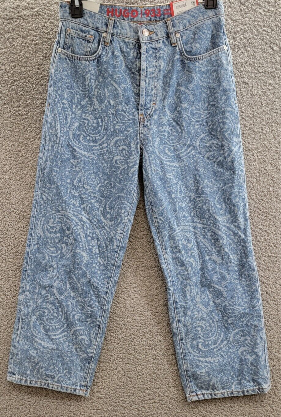 HUGO BOSS Modern-fit Jeans Women's 31/32 Blue Belt Loops Button Zipper Closure~ - Picture 2 of 19