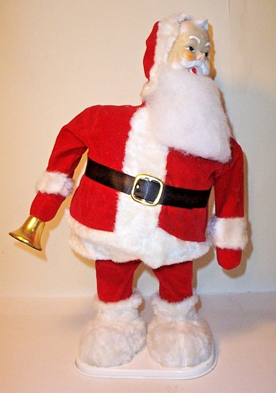 RARE 1955 STORE DISPLAY SANTA CLAUS BELLRINGER BATTERY OPERATED TIN TOY MINT MIB