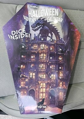 NEW Fanroll Halloween Advent Dice 31 Day Calendar 2024 BRAND NEW IN SEALED BOX