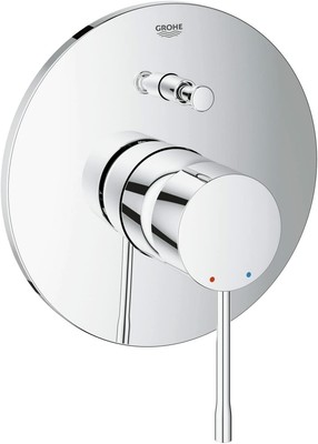 GROHE Essence | Badarmaturen - Einhand-Wannenbatterie | Fertigmontageset | chrom