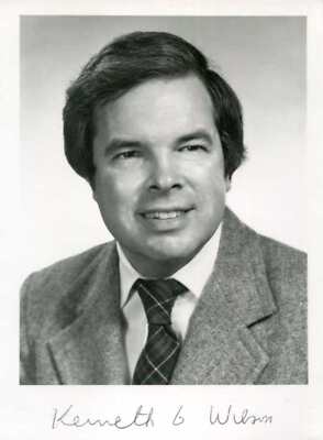 PHYSICIST Kenneth G. Wilson NOBEL PRIZE 1982 autograph, signed photo