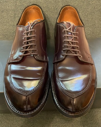 Alden] Punched Cap Toe Burgundy Cordovan D9301X- 7.5D Japan