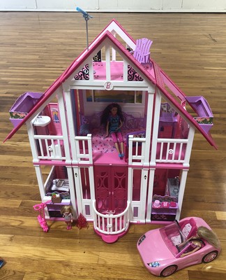 barbie dream house and car
