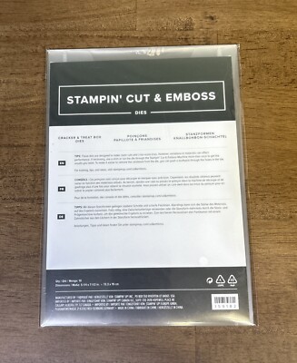 Stampin  Up! Cracker & Treat Box Dies Set of 10 Metal Cutting