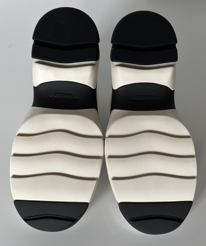 Pre-owned Bottega Veneta $890  Men's Neutral Lagoon Nappa Leather Sneakers 8 Us 667069