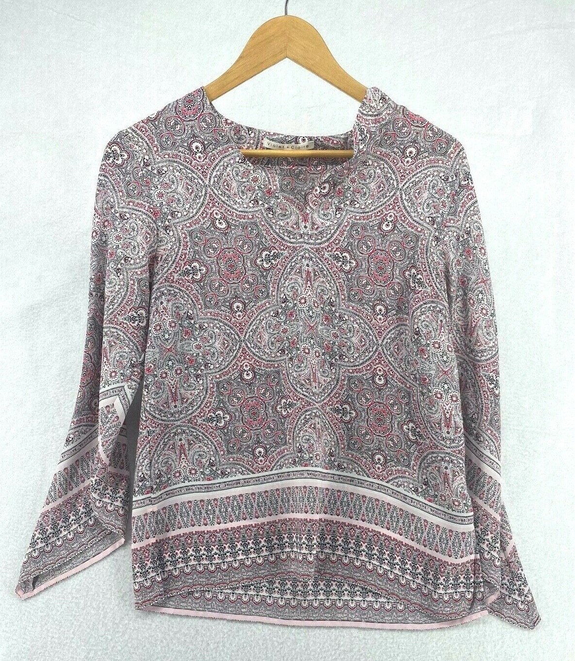 トップス Claire set tops Denim & Co. Essentials So Soft Jersey Henley 2fer Top - QVC.com