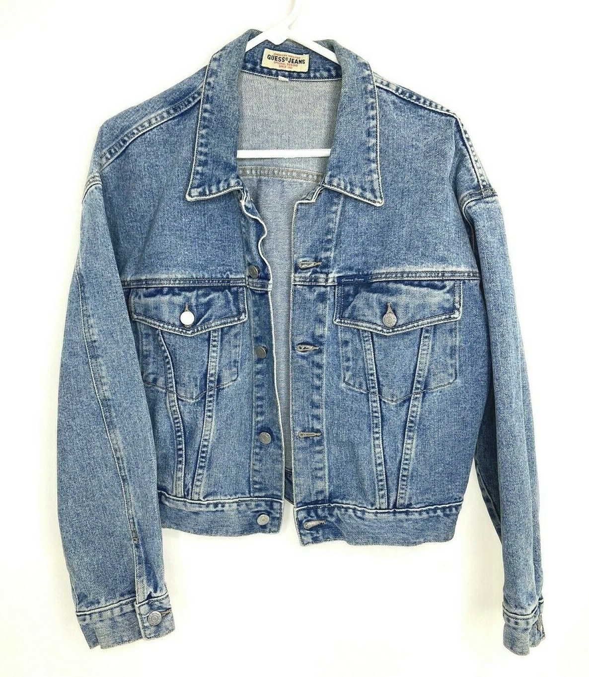 Vintage 80s 90s Guess Denim Trucker Denim Jean Jacket USA Vintage 80s 90s Guess Denim Trucker Denim Jean Jacket USA