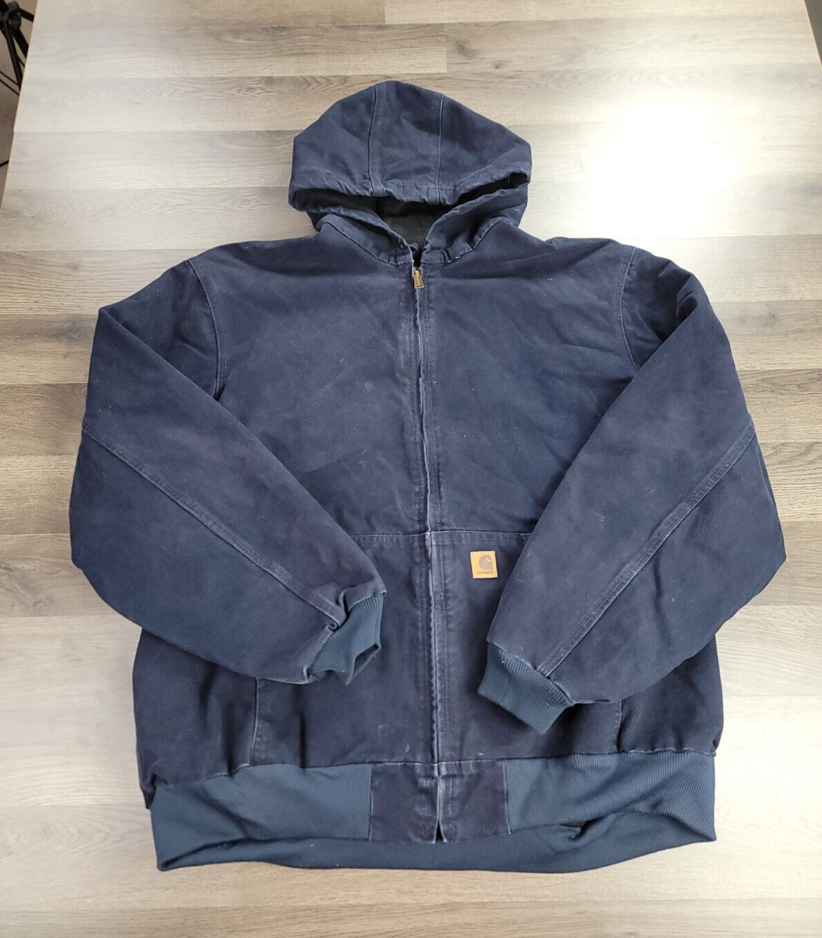Vintage Carhartt Duck Active Jacket XXL Tall J25 MDT Navy