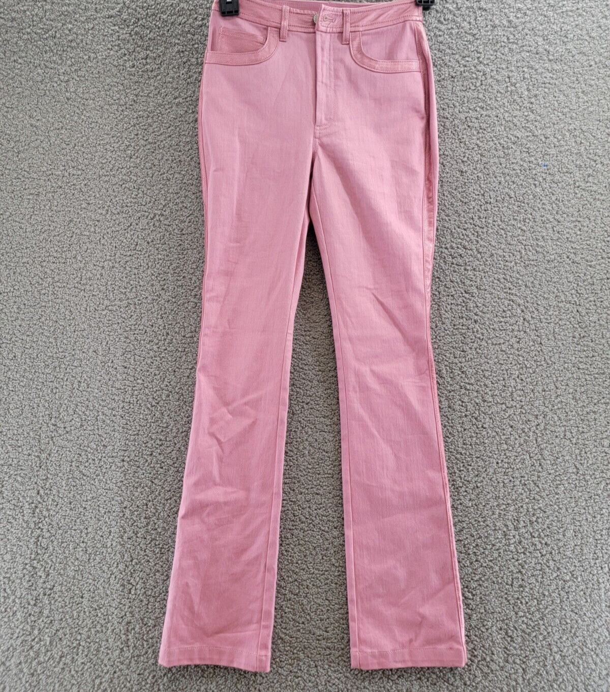 Cinq à Sept Presely Mid-Rise Straight-Leg Pants Women's 00 Quartz Button Zip - Picture 2 of 17