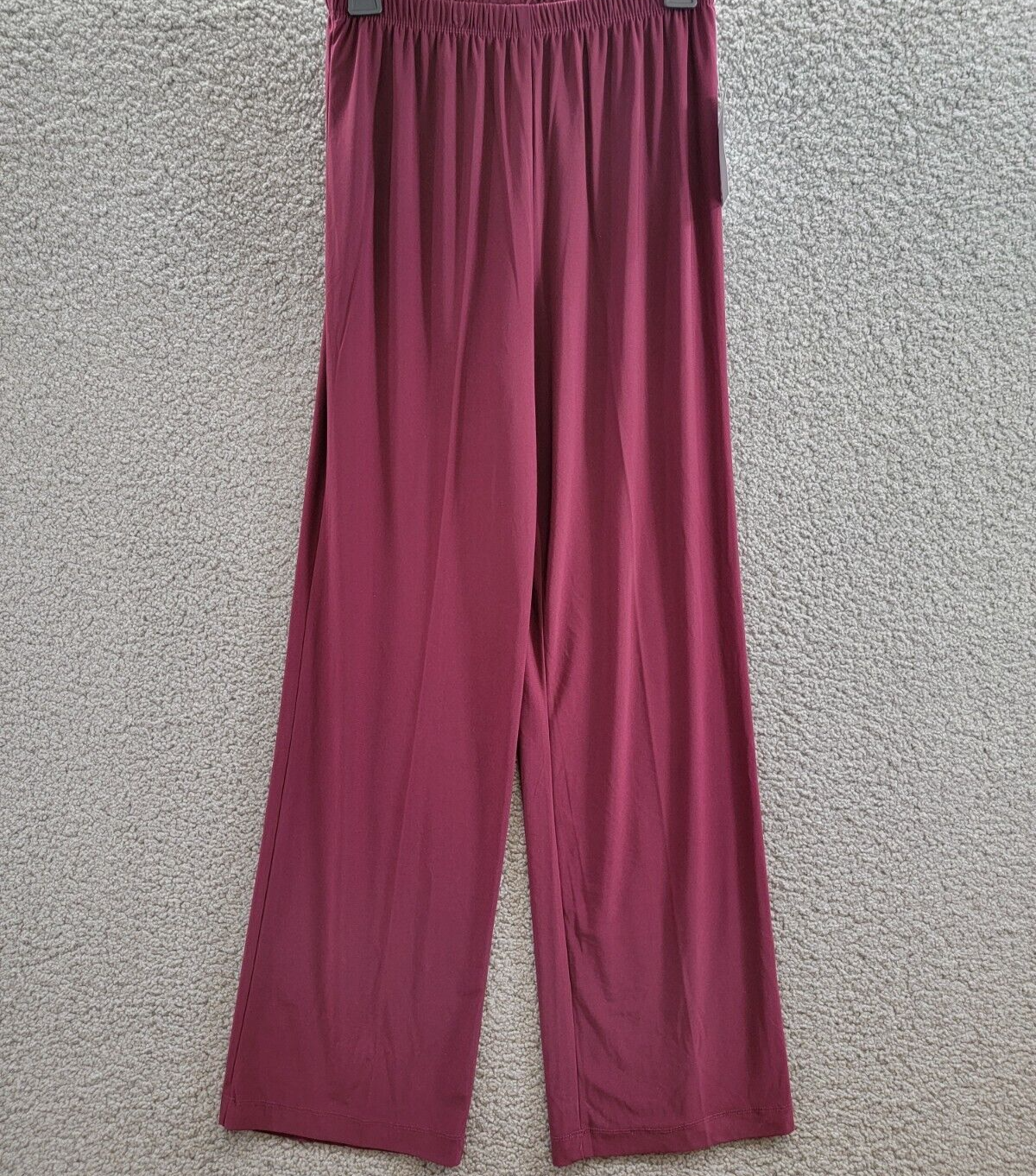 R & M Richards 3-Pc. Sequined Lace Pantsuit & Jacket Women's 6 Merlot 3/4 Sleeve - Picture 9 of 22